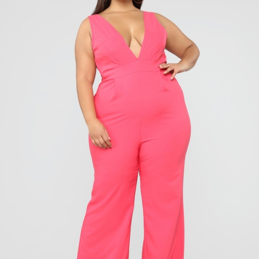 Hot Pink Jumpsuit